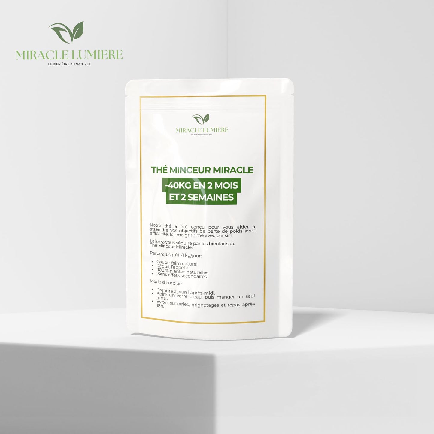 Thé Minceur Miracle -40kg en 2 Mois et 2 Semaines